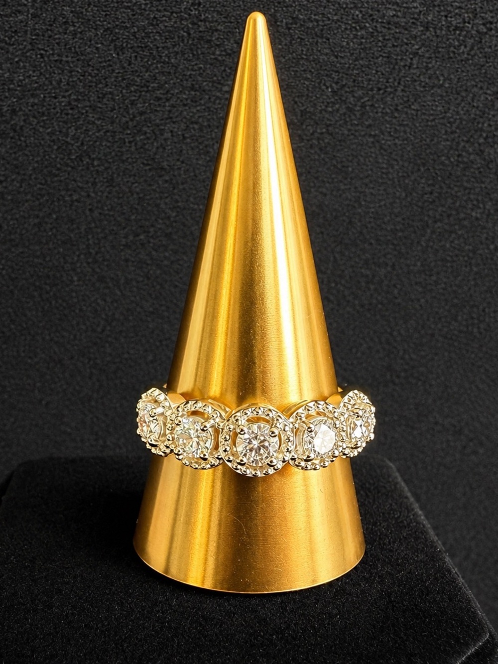 Sparkling Silver 1.33 ctw G-VS Natural Diamond Round Halo Band Size 7.75 - Picture 3 of 3